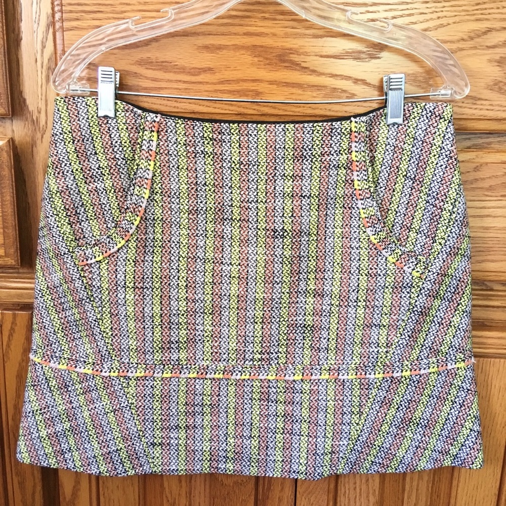 MAJE tweed a-line SKIRT multi FR 40 US 8